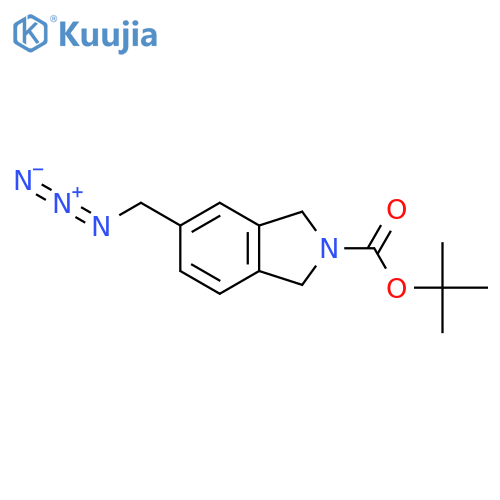 tert-butyl 5-(azidomethyl)-2,3-dihydro-1H-isoindole-2-carboxylate structure