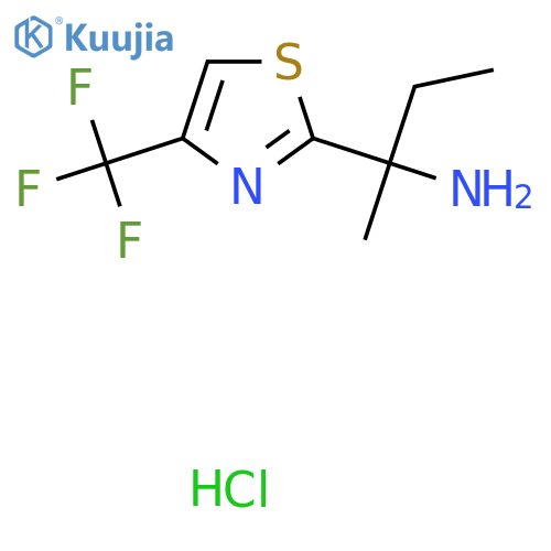 2-4-(trifluoromethyl)-1,3-thiazol-2-ylbutan-2-amine hydrochloride structure