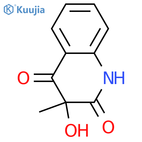 3-Hydroxy-3-methyl-2,4(1H,3H)-quinolinedione; (S)-form structure