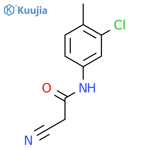 N-(3-chloro-4-methylphenyl)-2-cyanoacetamide structure