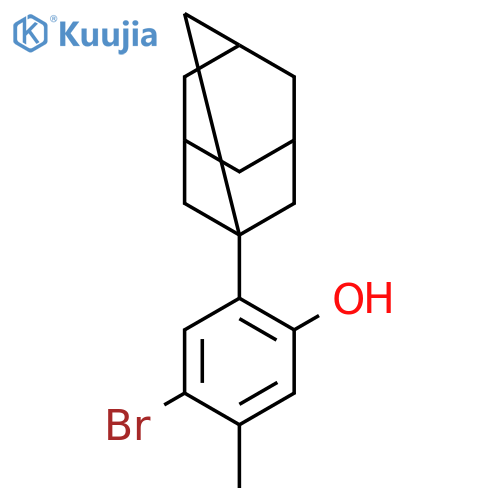 Phenol, 4-bromo-5-methyl-2-tricyclo[3.3.1.13,7]dec-1-yl- structure