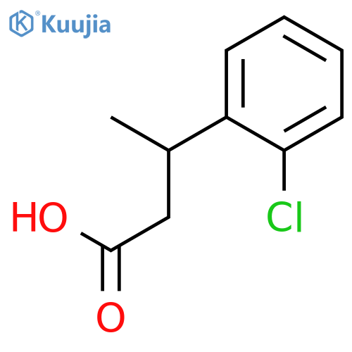 3-(2-chlorophenyl)butanoic acid structure