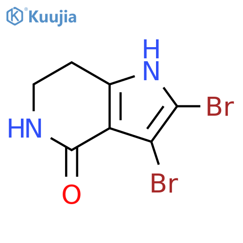 2,3-Dibromo-1,5,6,7-tetrahydro-pyrrolo[3,2-c]pyridin-4-one structure