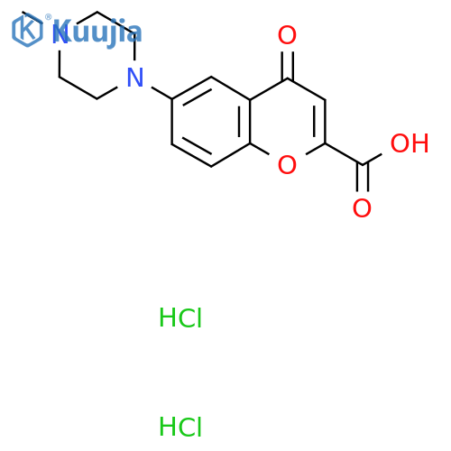 6-(4-methylpiperazin-1-yl)-4-oxo-4H-chromene-2-carboxylic acid dihydrochloride structure