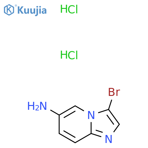3-bromoimidazo1,2-apyridin-6-amine dihydrochloride structure
