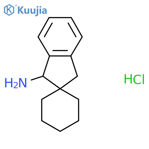 1',3'-dihydrospirocyclohexane-1,2'-inden-3'-amine hydrochloride structure