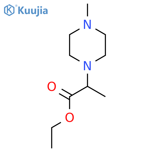 Ethyl 2-(4-methylpiperazin-1-yl)propanoate structure