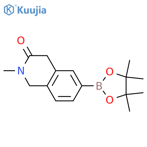 2-Methyl-6-(4,4,5,5-tetramethyl-1,3,2-dioxaborolan-2-yl)-1,2,3,4-tetrahydroisoquinolin-3-one structure