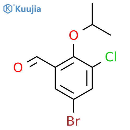 5-Bromo-3-chloro-2-isopropoxybenzaldehyde structure
