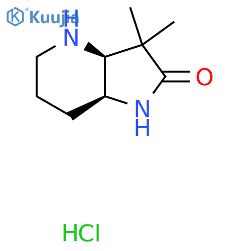 rac-(3aR,7aR)-3,3-dimethyl-octahydro-1H-pyrrolo3,2-bpyridin-2-one hydrochloride, cis structure