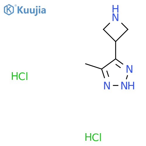 4-(azetidin-3-yl)-5-methyl-2H-1,2,3-triazole dihydrochloride structure