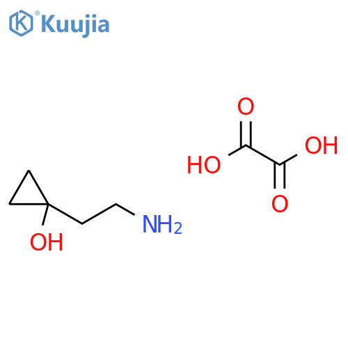 1-(2-Aminoethyl)cyclopropan-1-ol;oxalic acid structure