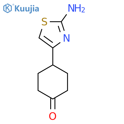 4-(2-Amino-1,3-thiazol-4-yl)cyclohexan-1-one structure