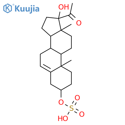 Pregn-5-en-20-one,17-hydroxy-3-(sulfooxy)-, (3b)- structure