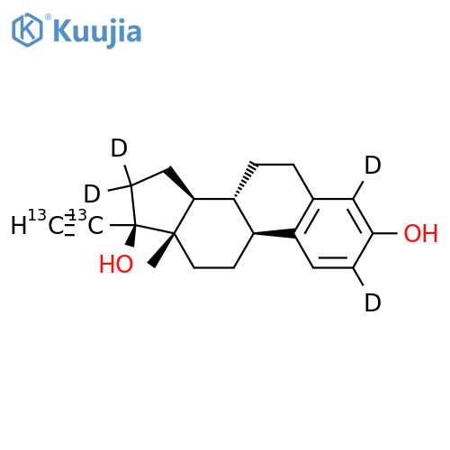 Ethynyl Estradiol-13C2D4 structure