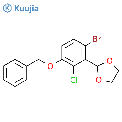2-(3-(Benzyloxy)-6-bromo-2-chlorophenyl)-1,3-dioxolane structure