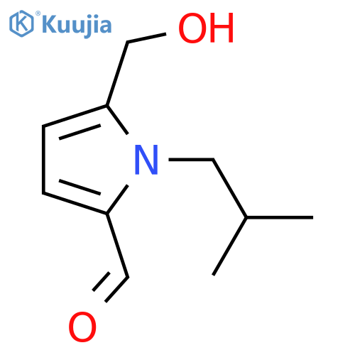 5-(Hydroxymethyl)-1H-pyrrole-2-carboxaldehyde; N-(2-Methylpropyl) structure