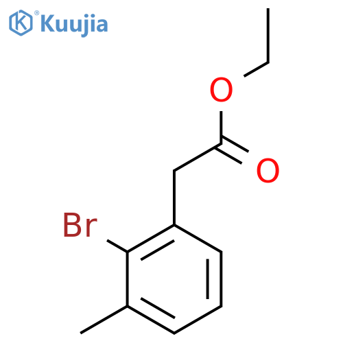 Ethyl 2-(2-bromo-3-methylphenyl)acetate structure