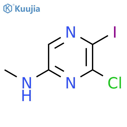 6-Chloro-5-iodo-N-methylpyrazin-2-amine structure