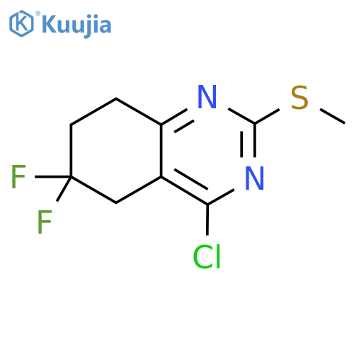 4-chloro-6,6-difluoro-2-(methylsulfanyl)-5,6,7,8-tetrahydroquinazoline structure