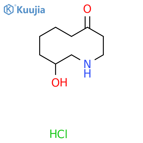 9-hydroxyazecan-4-one hydrochloride structure