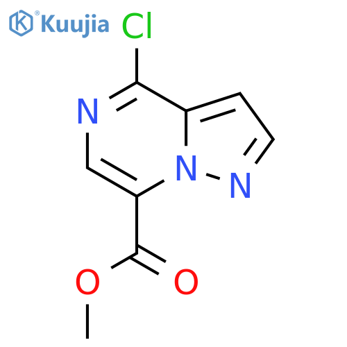 methyl 4-chloropyrazolo1,5-apyrazine-7-carboxylate structure