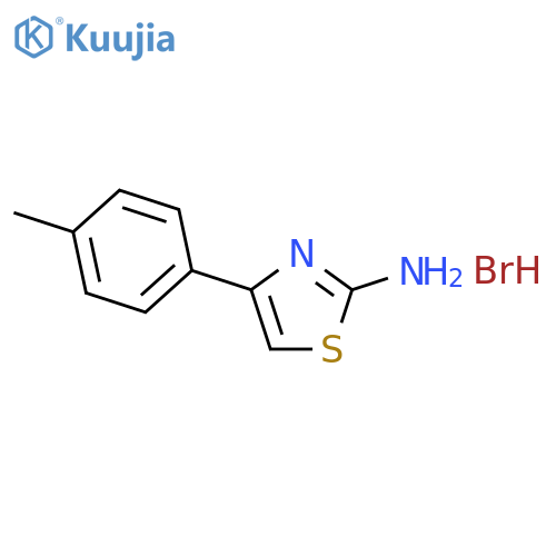 4-(4-methylphenyl)-1,3-thiazol-2-amine hydrobromide structure