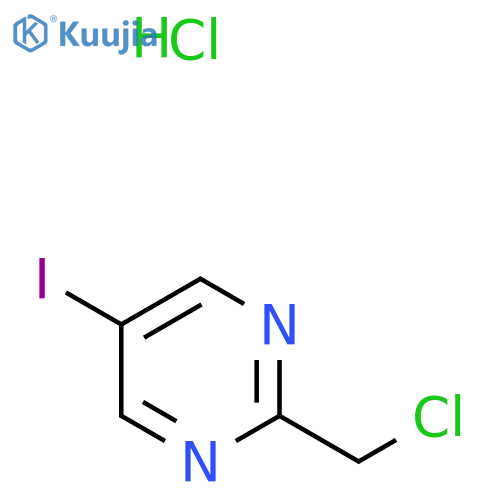 2-(chloromethyl)-5-iodopyrimidine hydrochloride structure