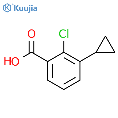 2-chloro-3-cyclopropylbenzoic acid structure