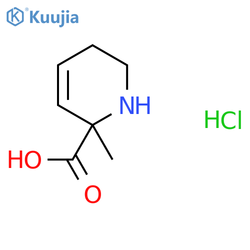 2-methyl-1,2,5,6-tetrahydropyridine-2-carboxylic acid hydrochloride structure