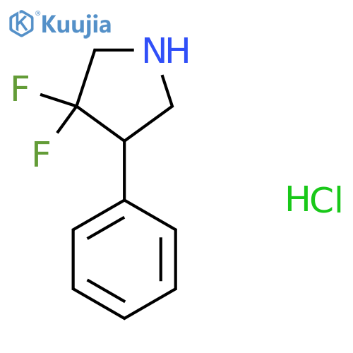 3,3-difluoro-4-phenylpyrrolidine hydrochloride structure