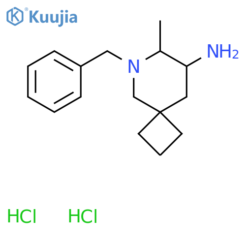 6-benzyl-7-methyl-6-azaspiro3.5nonan-8-amine dihydrochloride structure