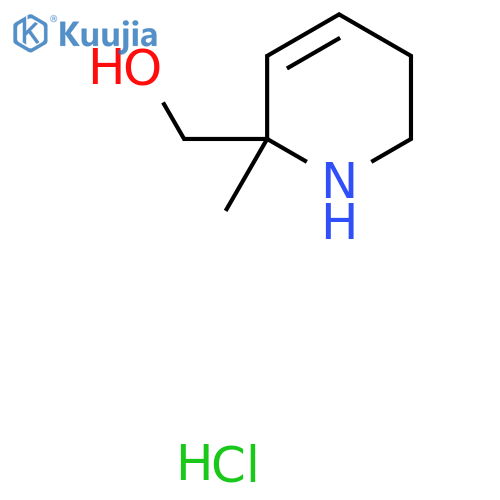(2-methyl-1,2,5,6-tetrahydropyridin-2-yl)methanol hydrochloride structure