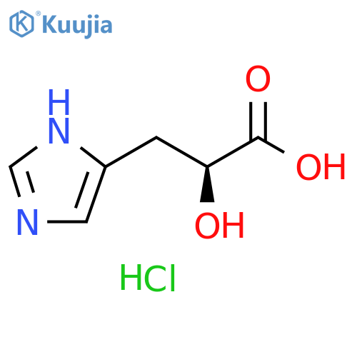 1H-Imidazole-5-propanoic acid, α-hydroxy-, hydrochloride (1:1), (αS)- structure