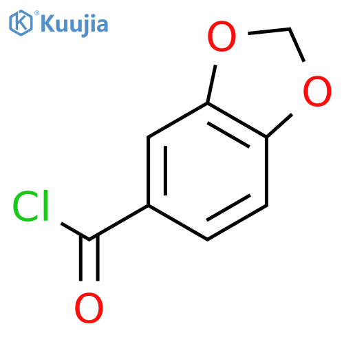 2H-1,3-benzodioxole-5-carbonyl chloride structure