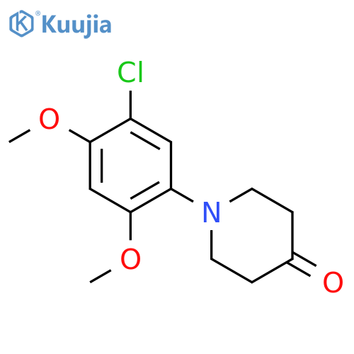 1-(5-Chloro-2,4-dimethoxyphenyl)-4-piperidone structure