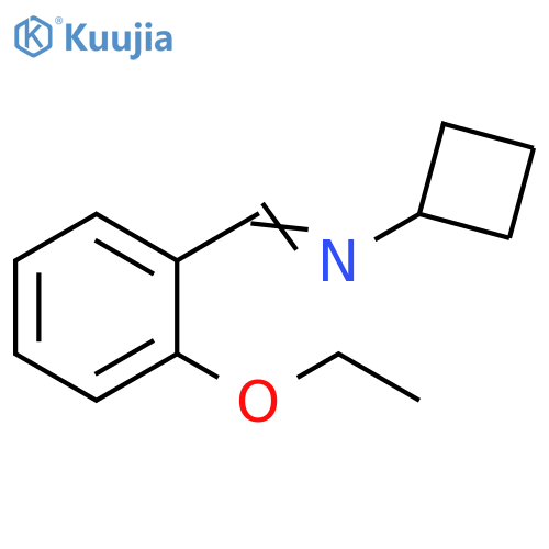 Cyclobutanamine,N-[(2-ethoxyphenyl)methylene]- structure
