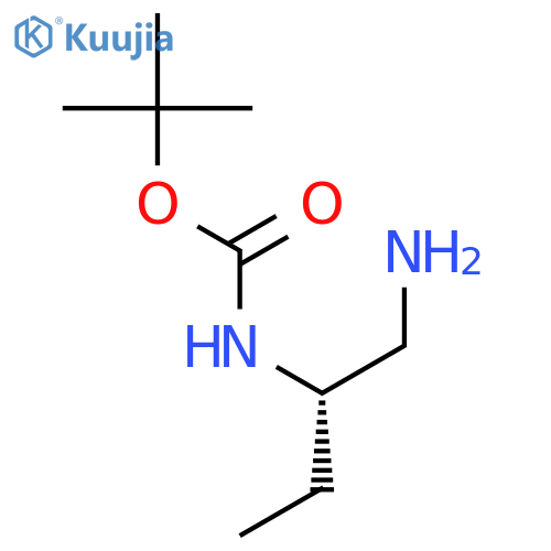 tert-butyl N-(2S)-1-aminobutan-2-ylcarbamate structure
