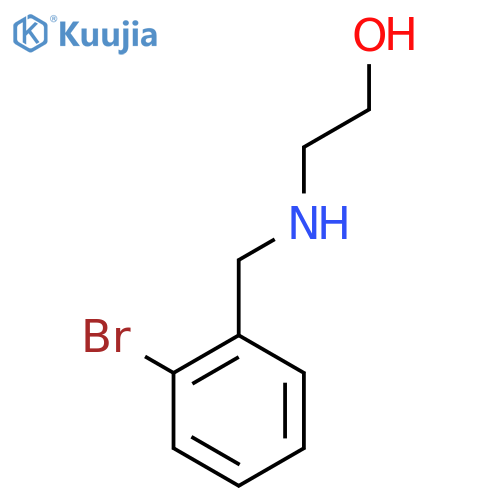 2-{(2-Bromophenyl)methylamino}ethan-1-ol structure