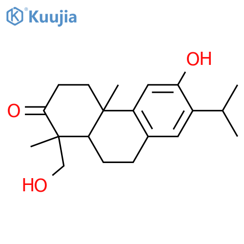 12,19-Dihydroxy-8,11,13-abietatrien-3-one structure