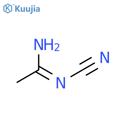 (Z)-N'-cyanoethanimidamide structure