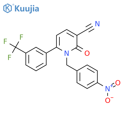 1-(4-NITROBENZYL)-2-OXO-6-[3-(TRIFLUOROMETHYL)PHENYL]-1,2-DIHYDRO-3-PYRIDINECARBONITRILE structure