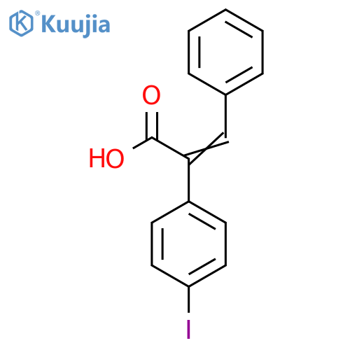 2-(4-Iodophenyl)-3-phenylprop-2-enoic acid structure