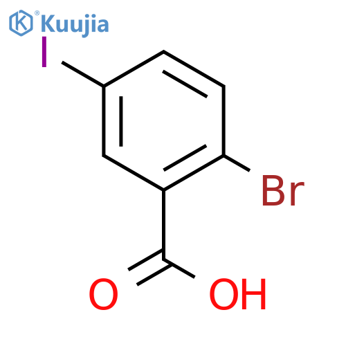 2-Bromo-5-iodobenzoic acid structure