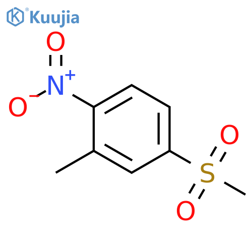 Benzene, 2-methyl-4-(methylsulfonyl)-1-nitro- structure