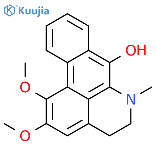 1,2-dimethoxy-7-hydroxy-6-methyl-5,6-dihydro-4H-dibenzo[de,g]quinoline structure
