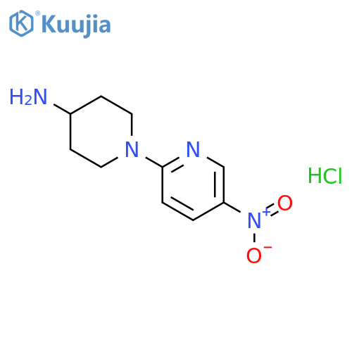 1-(5-nitro-2-pyridinyl)-4-piperidinamine Hydrochloride (1:1) structure