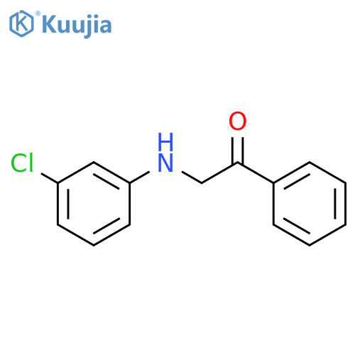 2-[(3-Chlorophenyl)amino]-1-phenylethan-1-one structure
