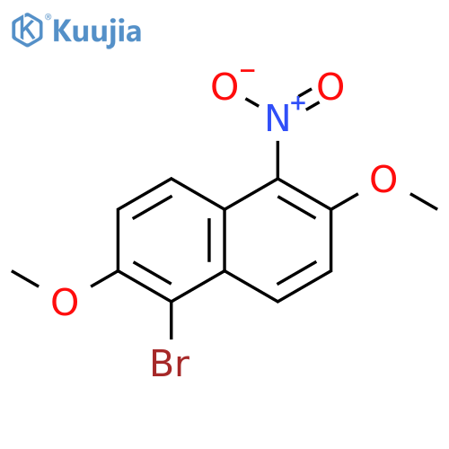 1-Bromo-2,6-dimethoxy-5-nitronaphthalene structure