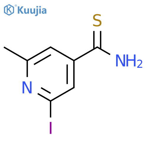 4-Pyridinecarbothioamide, 2-iodo-6-methyl- structure